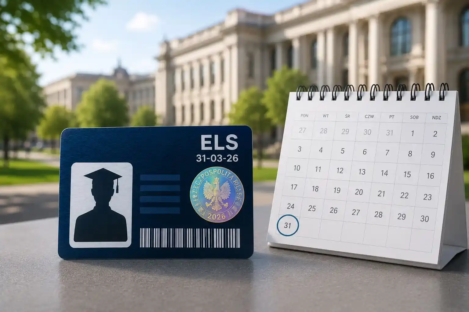 Przedłużanie ważności legitymacji studenckiej ELS – terminy 31 marca i 31 października