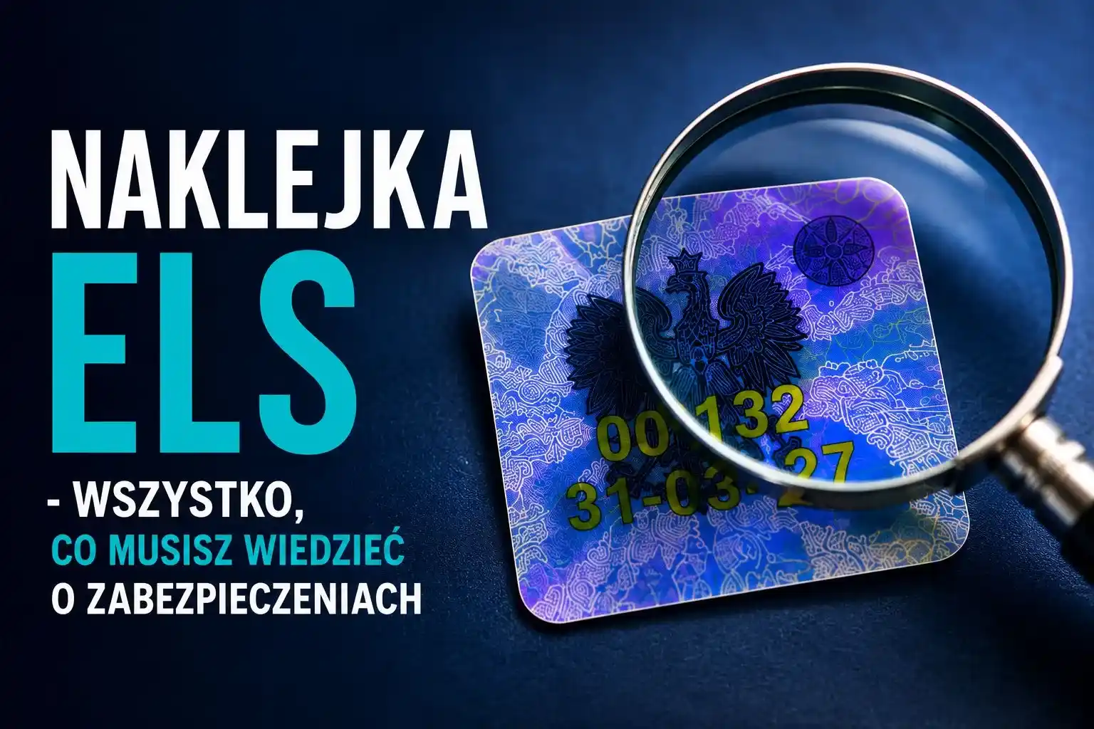 Naklejka ELS – hologram studencki i zabezpieczenia widoczne pod lupą