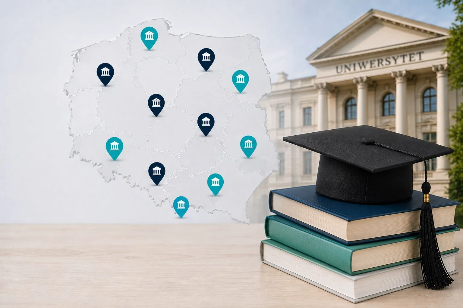 Lista najpopularniejszych uczelni w Polsce – mapa polskich szkół wyższych