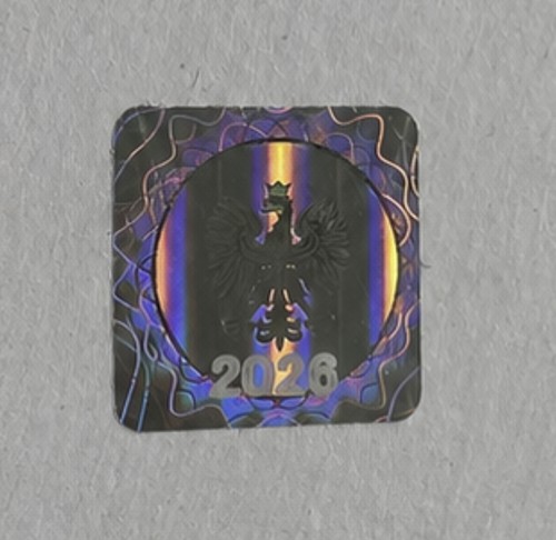 Naklejka hologram do legitymacji szkolnej 2026 – kolekcjonerski model B
