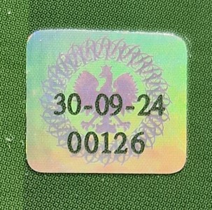 Kolekcjonerski hologram doktorancki 2024 – naklejka ELD na legitymację