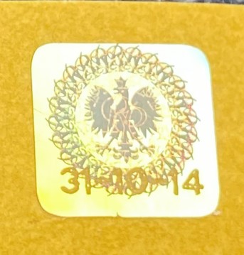 Hologram na legitymację 31-10-14 – kolekcjonerski hologram studencki