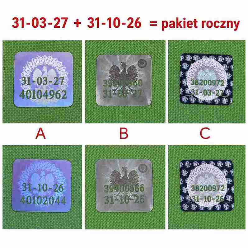 Hologramy ELS 31-03-27 i 31-10-26 – pakiet roczny na legitymację studencką